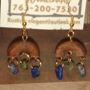 Rainbow Oak Earrings